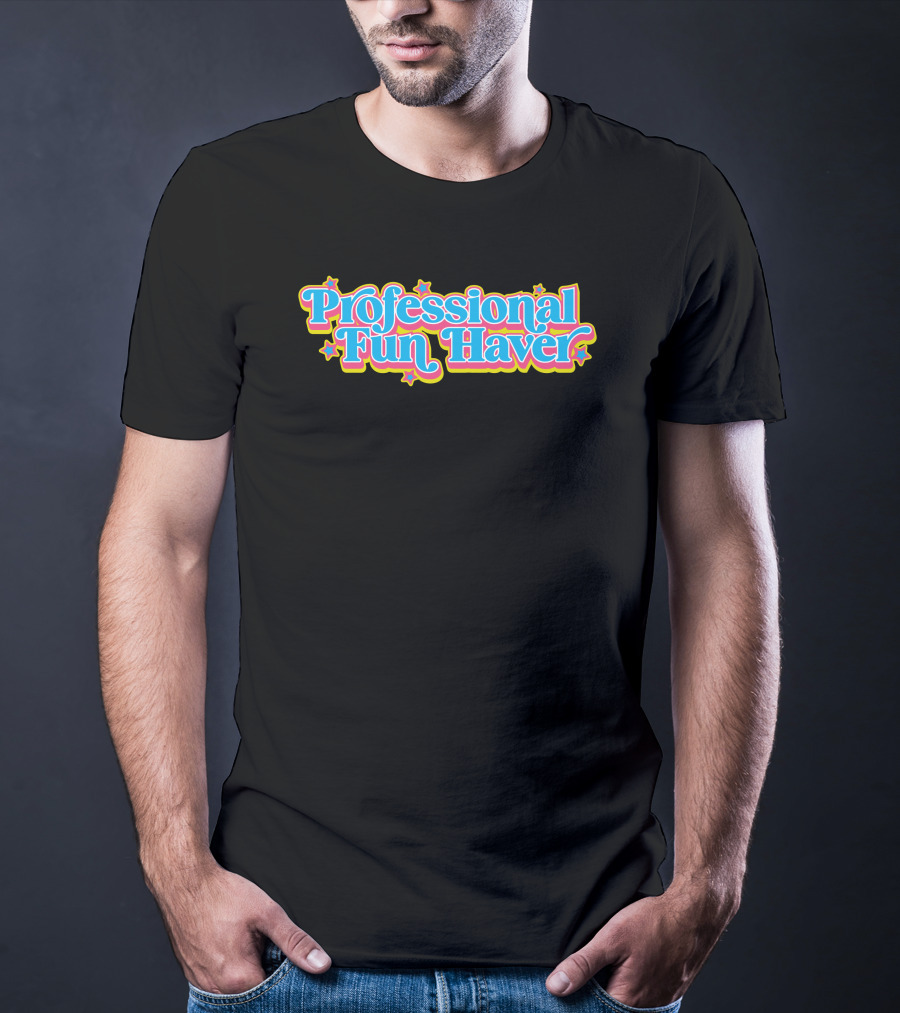 Dizzydyl Professional Fun Haver Colorful Star T-Shirt