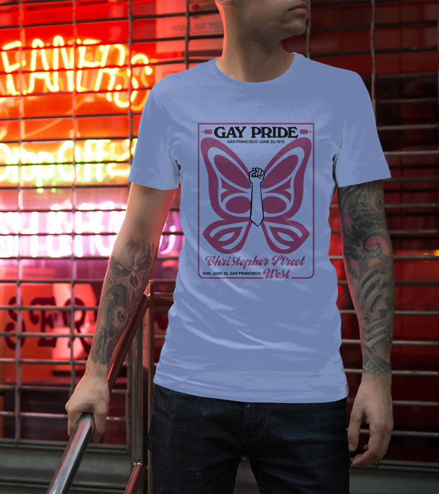 Gay Pride San Francisco June 25 1972 Christopher Street West T-Shirt