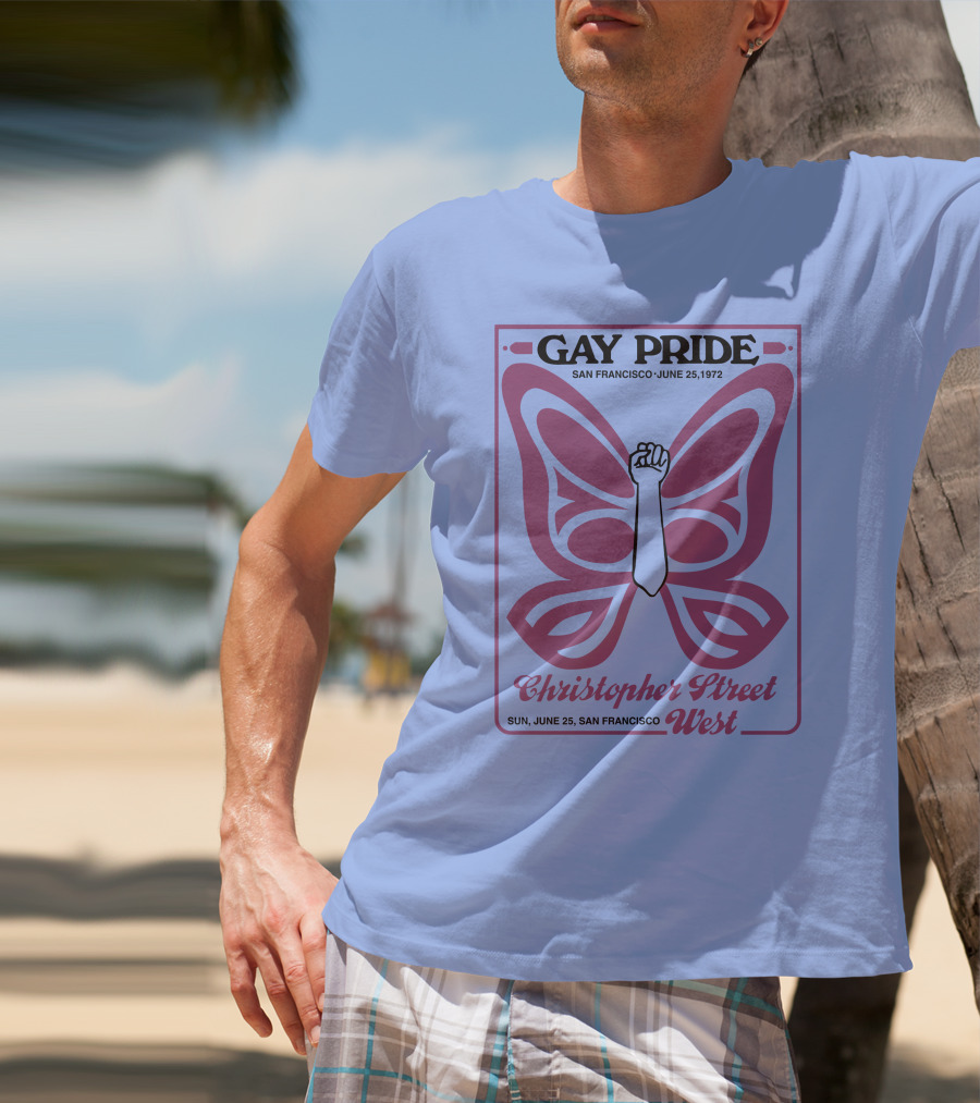 Gay Pride San Francisco June 25 1972 Christopher Street West T-Shirt