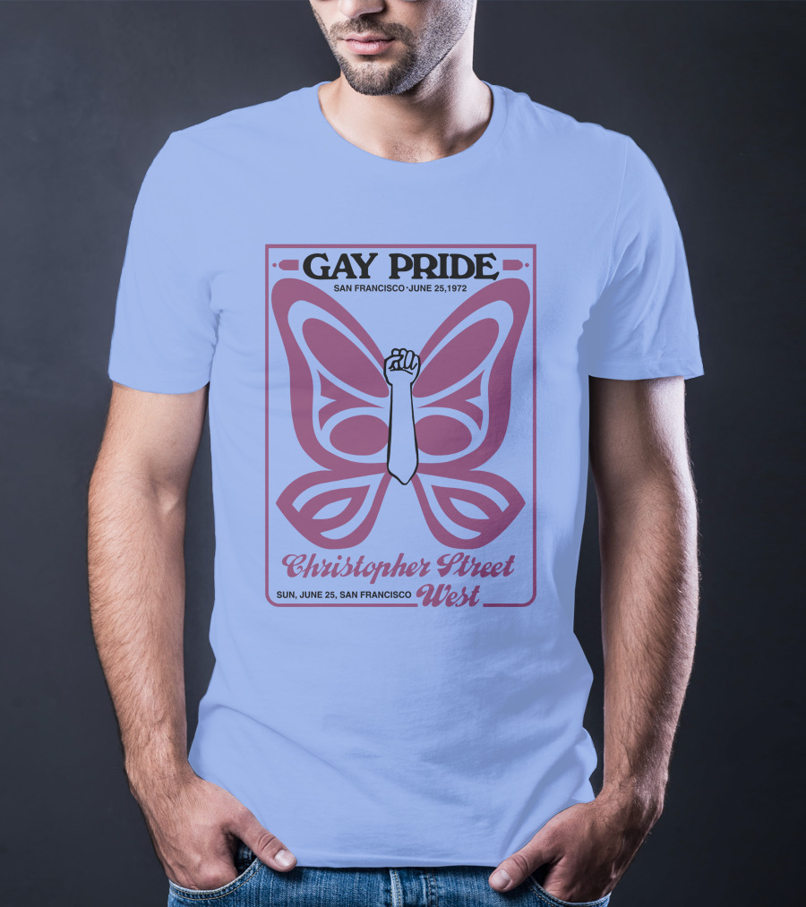 Gay Pride San Francisco June 25 1972 Christopher Street West T-Shirt
