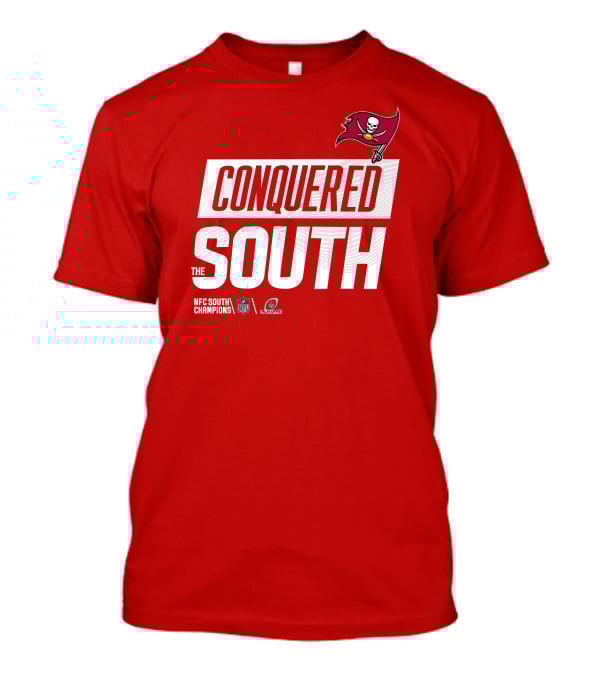 Tampa Bay Buccaneers Conquered South NFL Playoffs Shirt Red T-Shirt