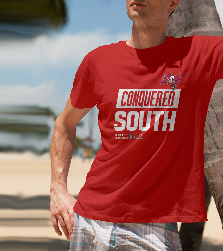 Tampa Bay Buccaneers Conquered South NFL Playoffs Shirt Red T-Shirt
