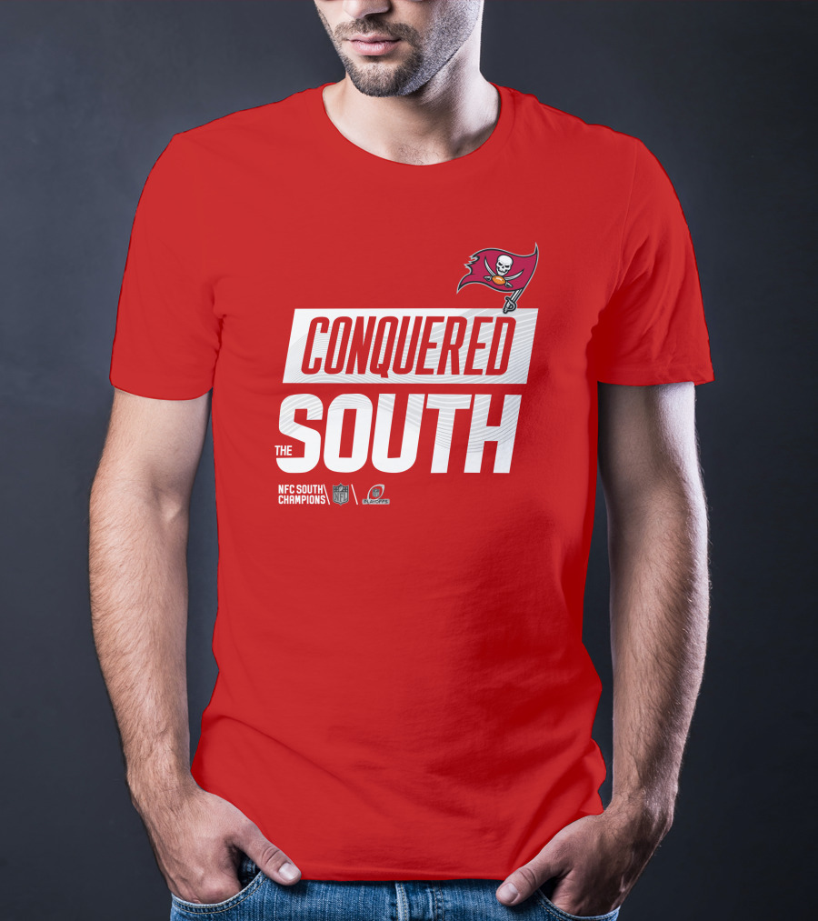 Tampa Bay Buccaneers Conquered South NFL Playoffs Shirt Red T-Shirt