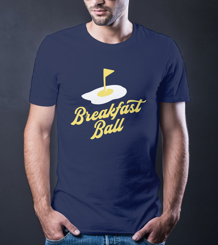 You Betcha Breakfast Ball Egg Golf Flag Crewneck T-Shirt