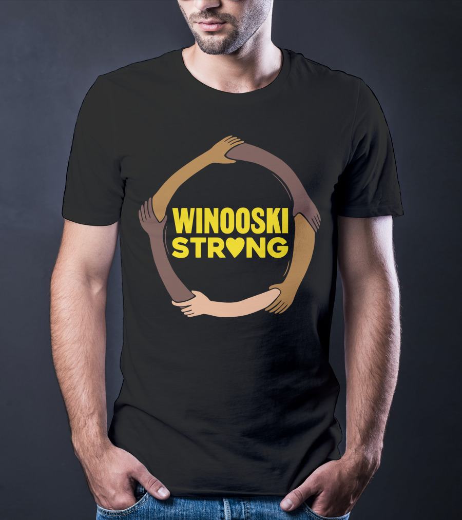 Winooski Strong Unity Hands Circle With Heart T-Shirt