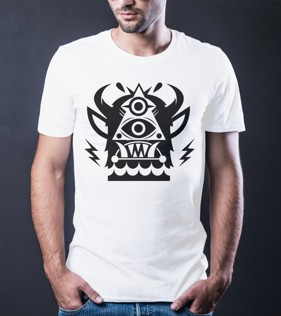 Jantsen Merch Third Eye Triangle Monster T-Shirt