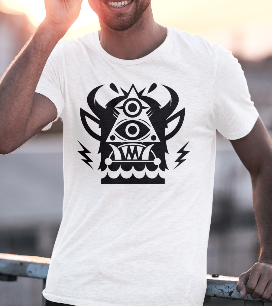 Jantsen Merch Third Eye Triangle Monster T-Shirt