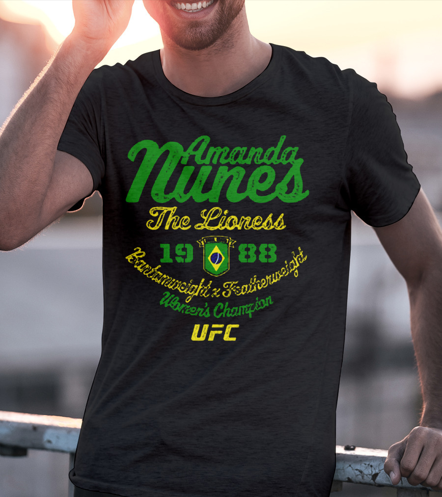 Amanda Nunes The Lioness UFC Bantamweight Featherweight Women's Champion 1988 T-Shirt