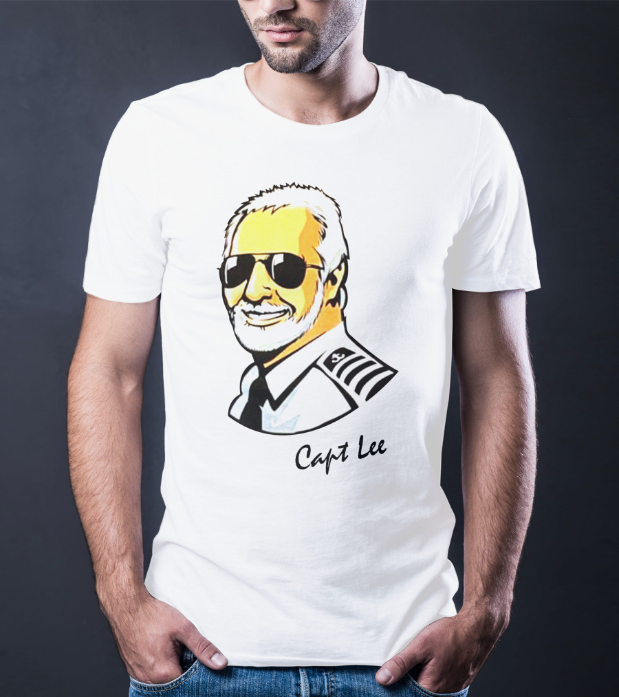 Capt Lee Sunglasses Captain Uniform T-Shirt