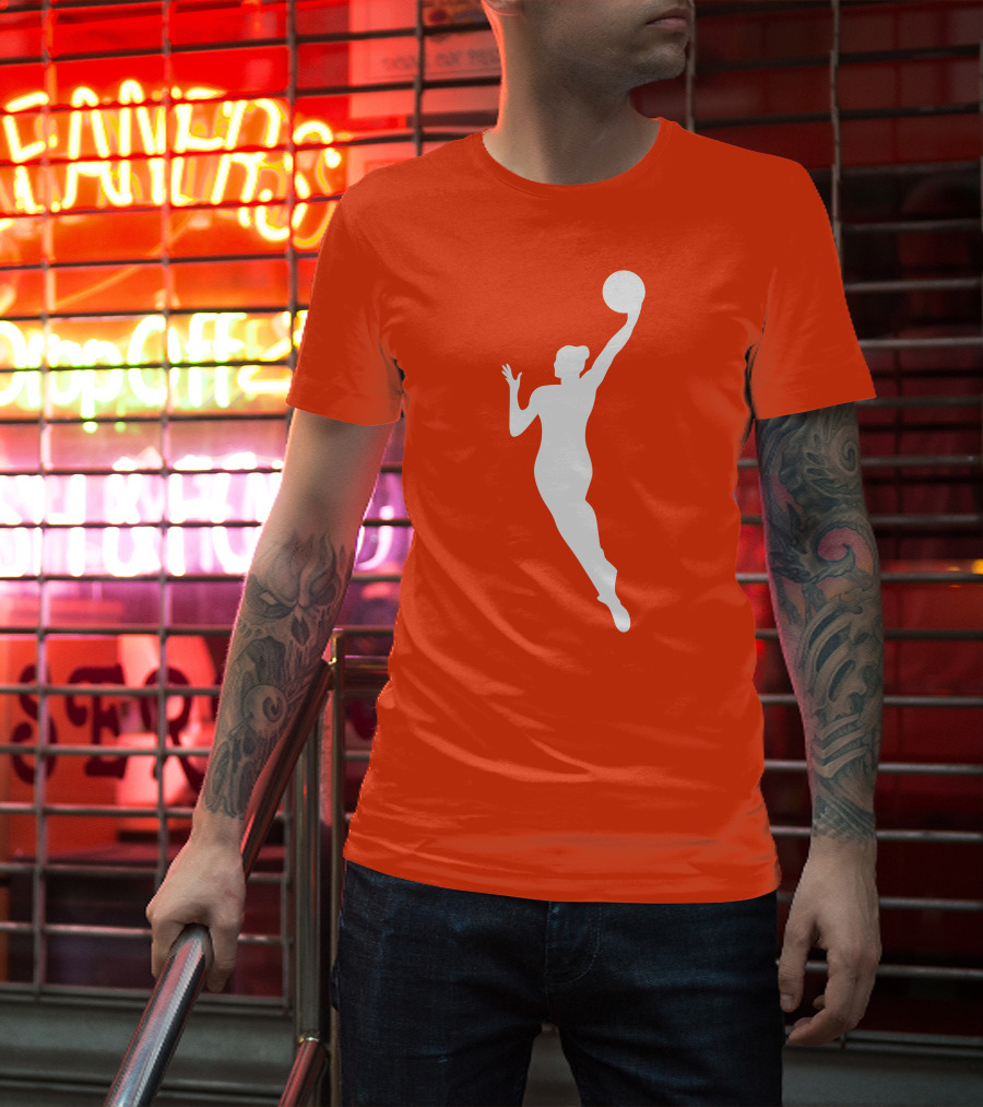 WNBA Jump Shot Icon On T-Shirt