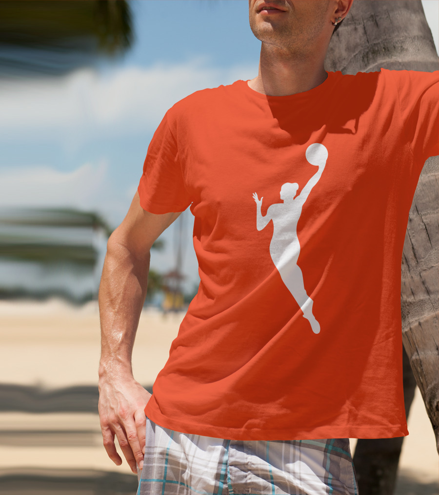 WNBA Jump Shot Icon On T-Shirt