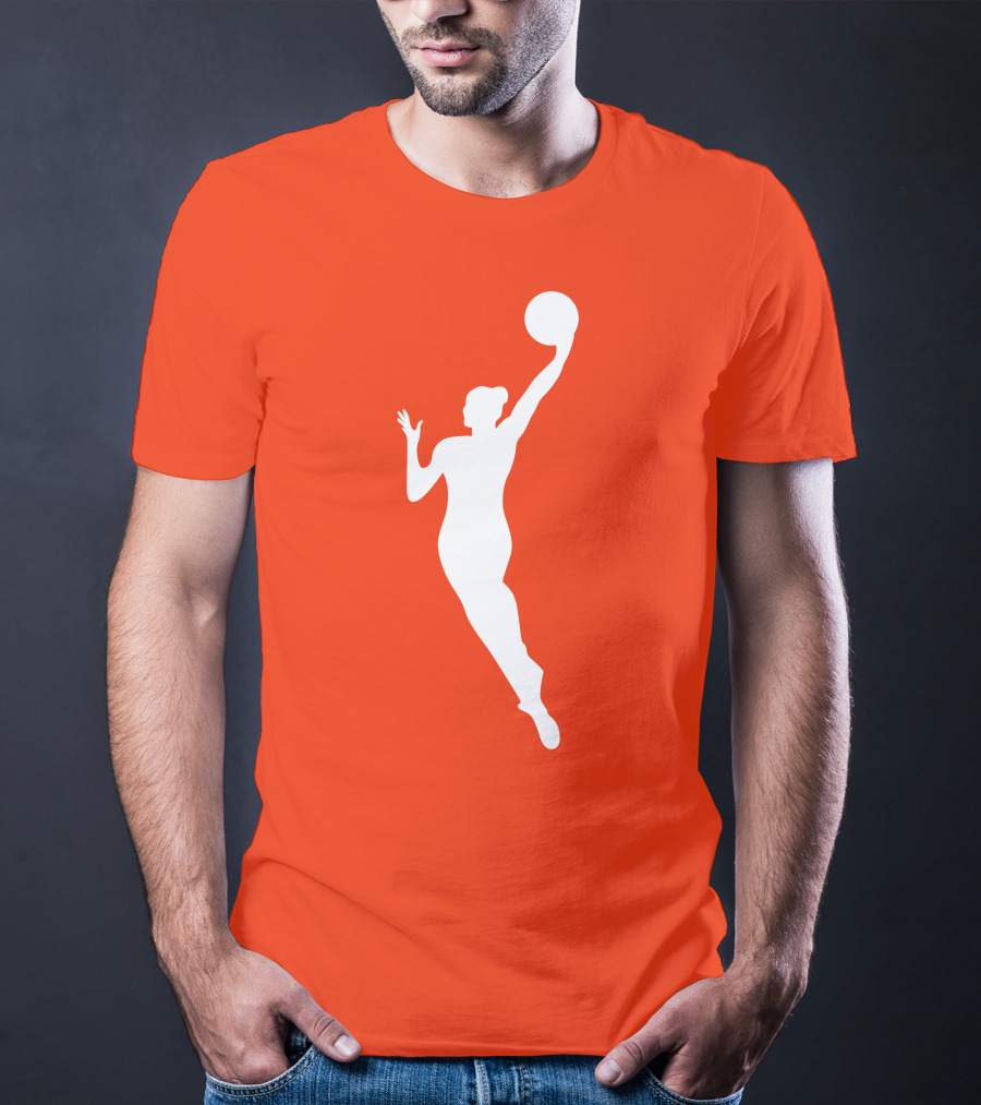 WNBA Jump Shot Icon On T-Shirt