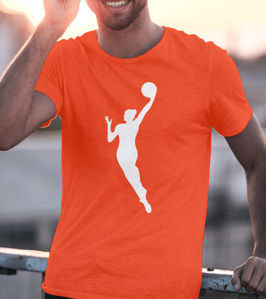 WNBA Jump Shot Icon On T-Shirt