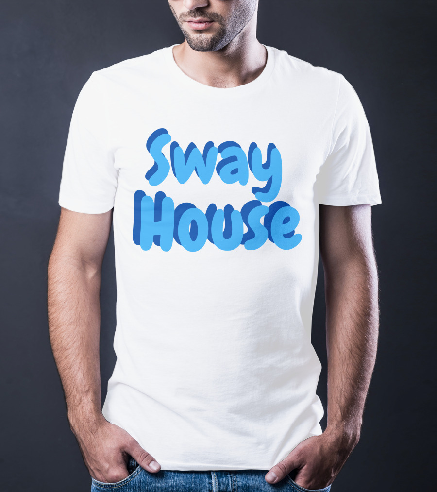 Sway House Bold Blue Text Merchandise T-Shirt