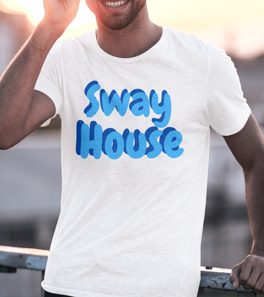 Sway House Bold Blue Text Merchandise T-Shirt