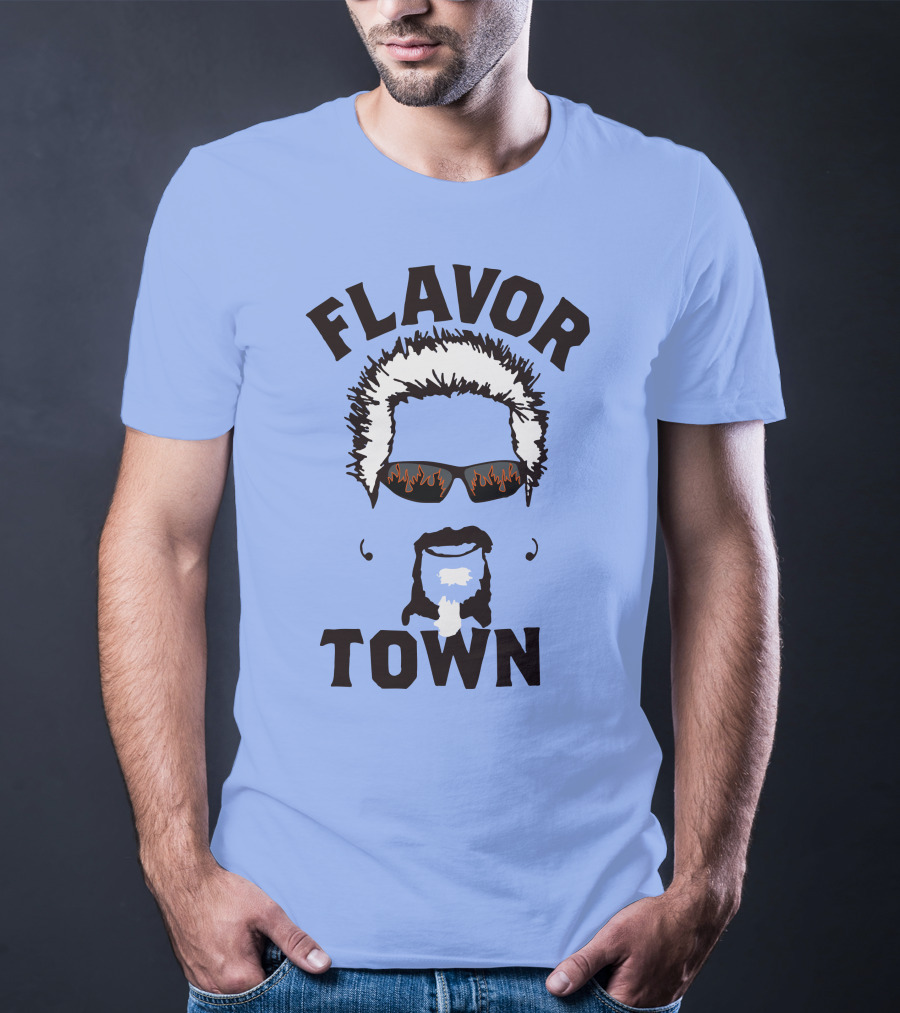 Flavor Town Sunglasses Beard T-Shirt