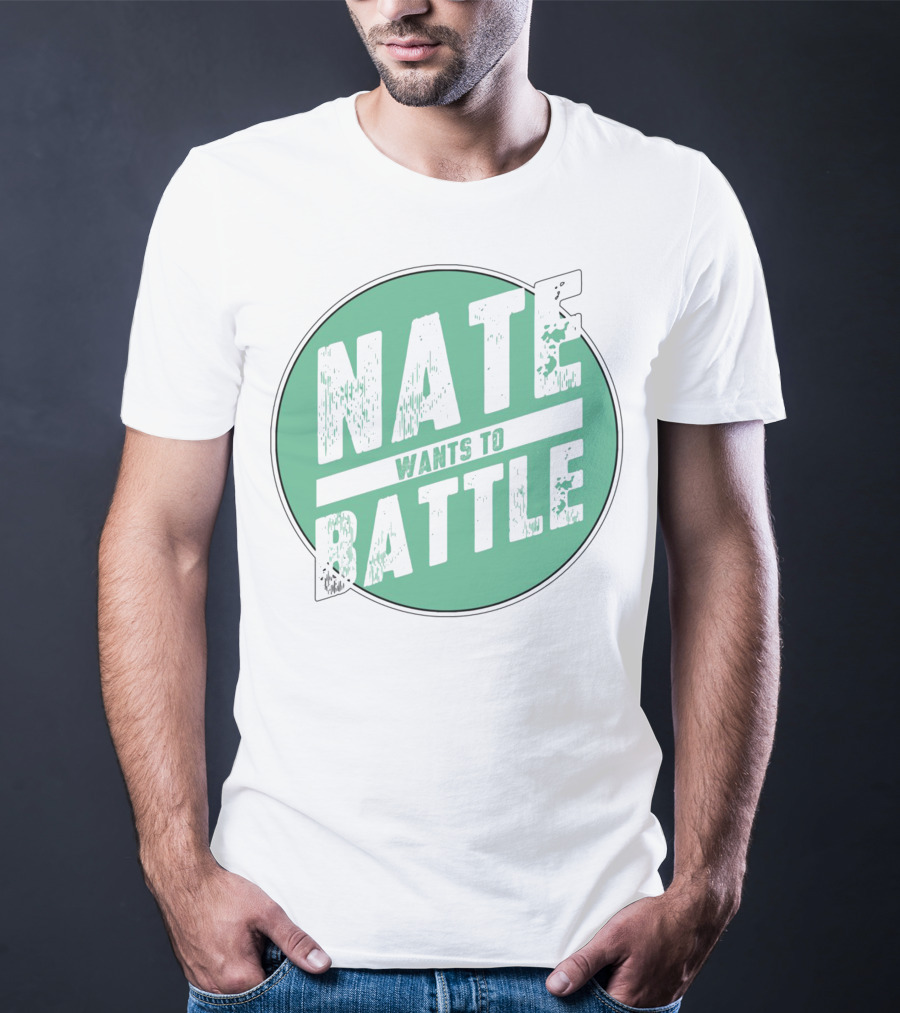 NateWantsToBattle Green Circle T-Shirt