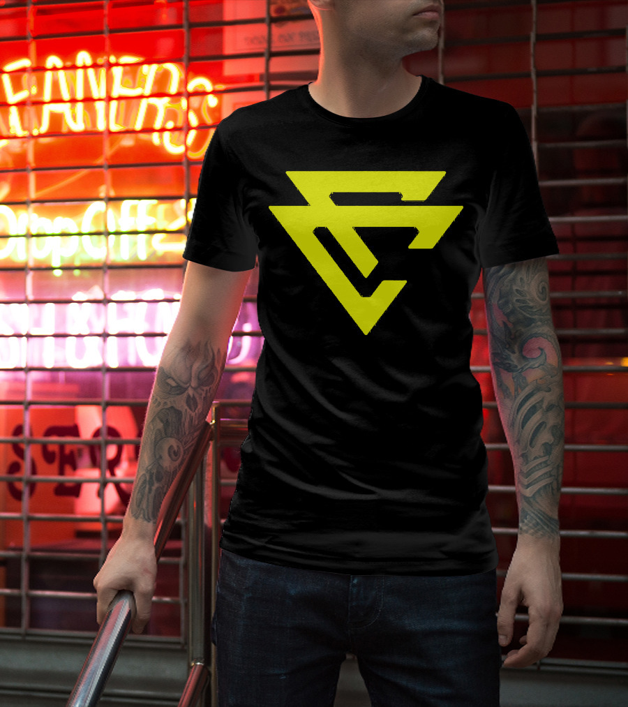 Capron Funk CF Logo Yellow And Black Merch T-Shirt