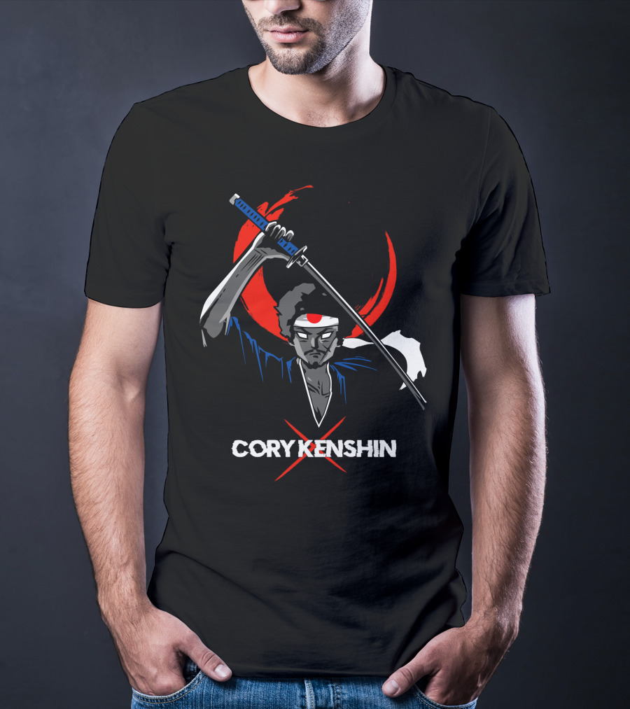 Coryx Kenshin Samurai Sword Dark Moon T-Shirt
