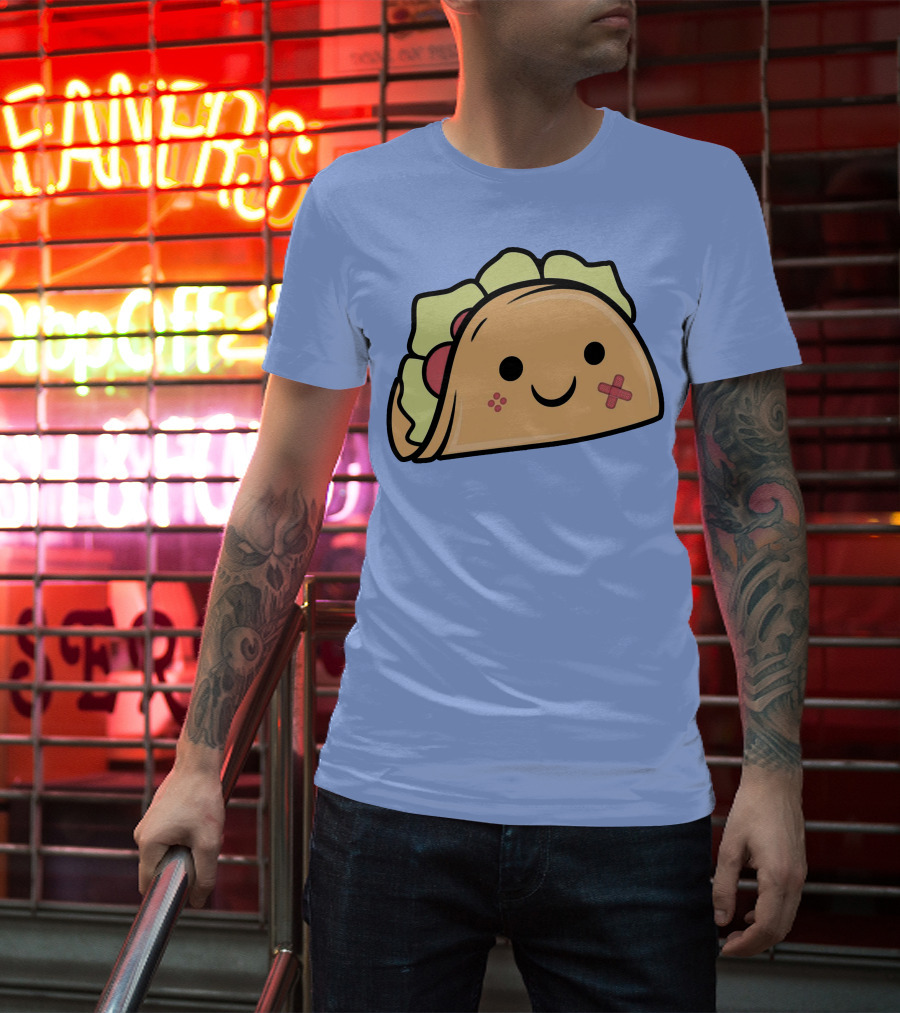 Kawaii Taco Cute Smiley Face Twent4tim Merch T-Shirt