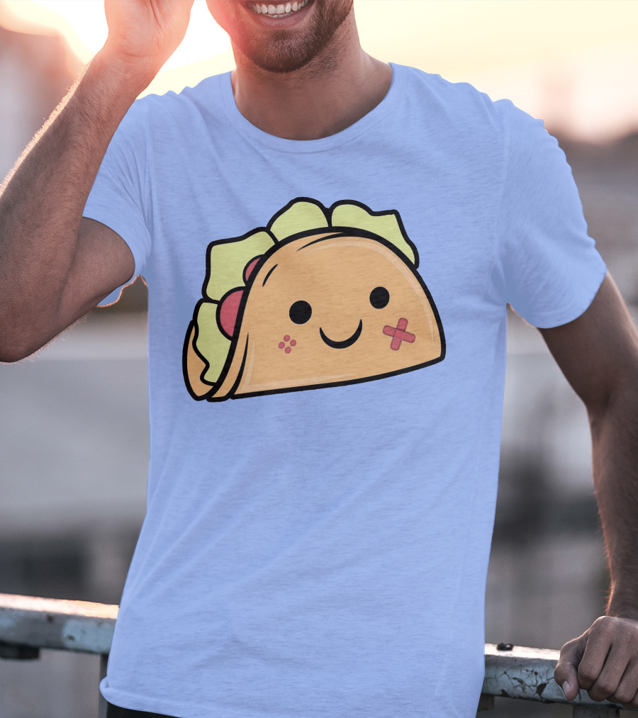 Kawaii Taco Cute Smiley Face Twent4tim Merch T-Shirt
