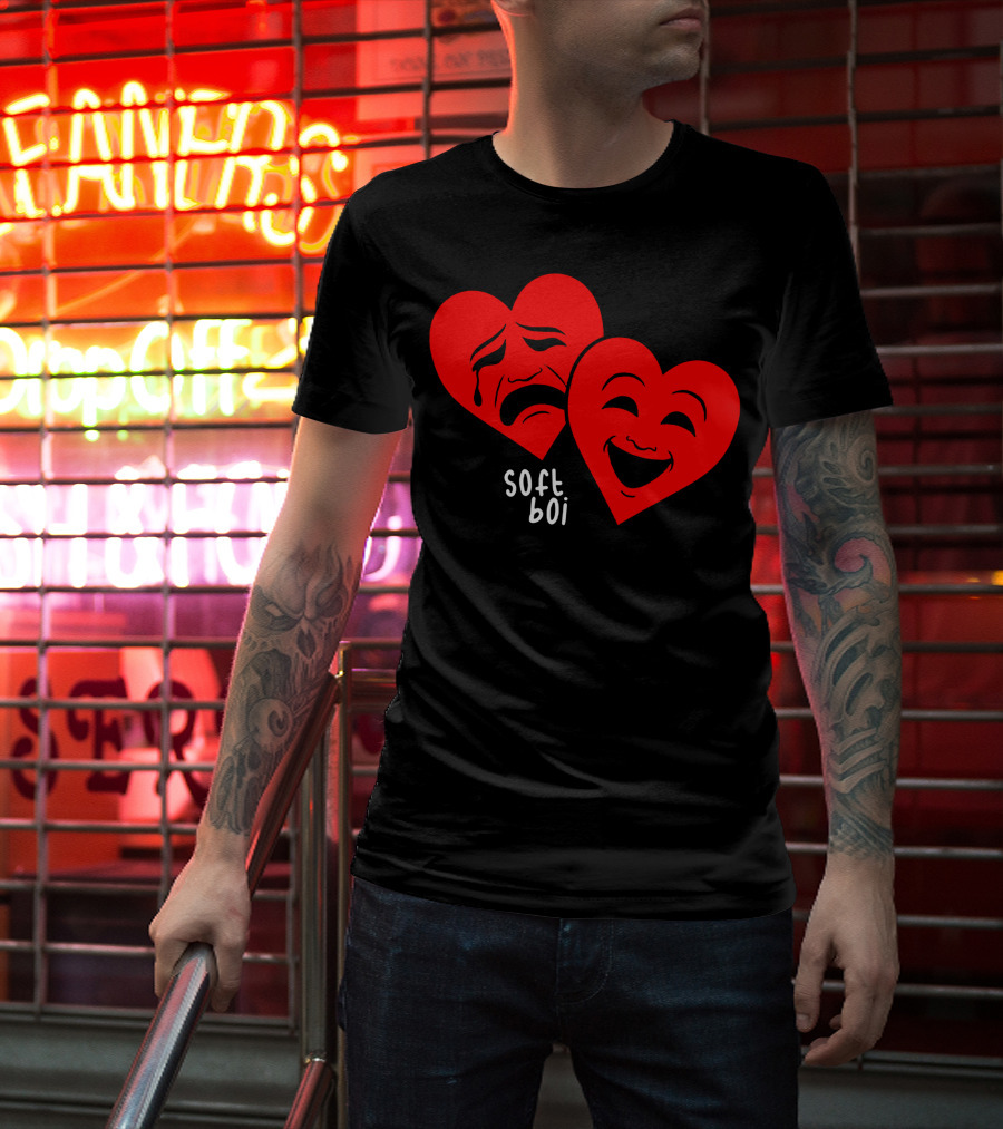 Soft Boi CrankGameplays Merch Heart Faces T-Shirt