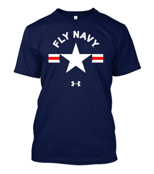 FLY NAVY Under Armour White Star Red Stripes T-Shirt