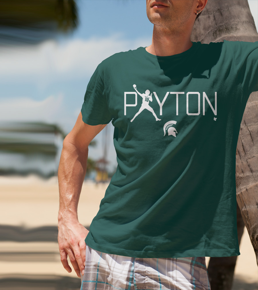 PAYTON 10 Spartan Football Quarterback T-Shirt