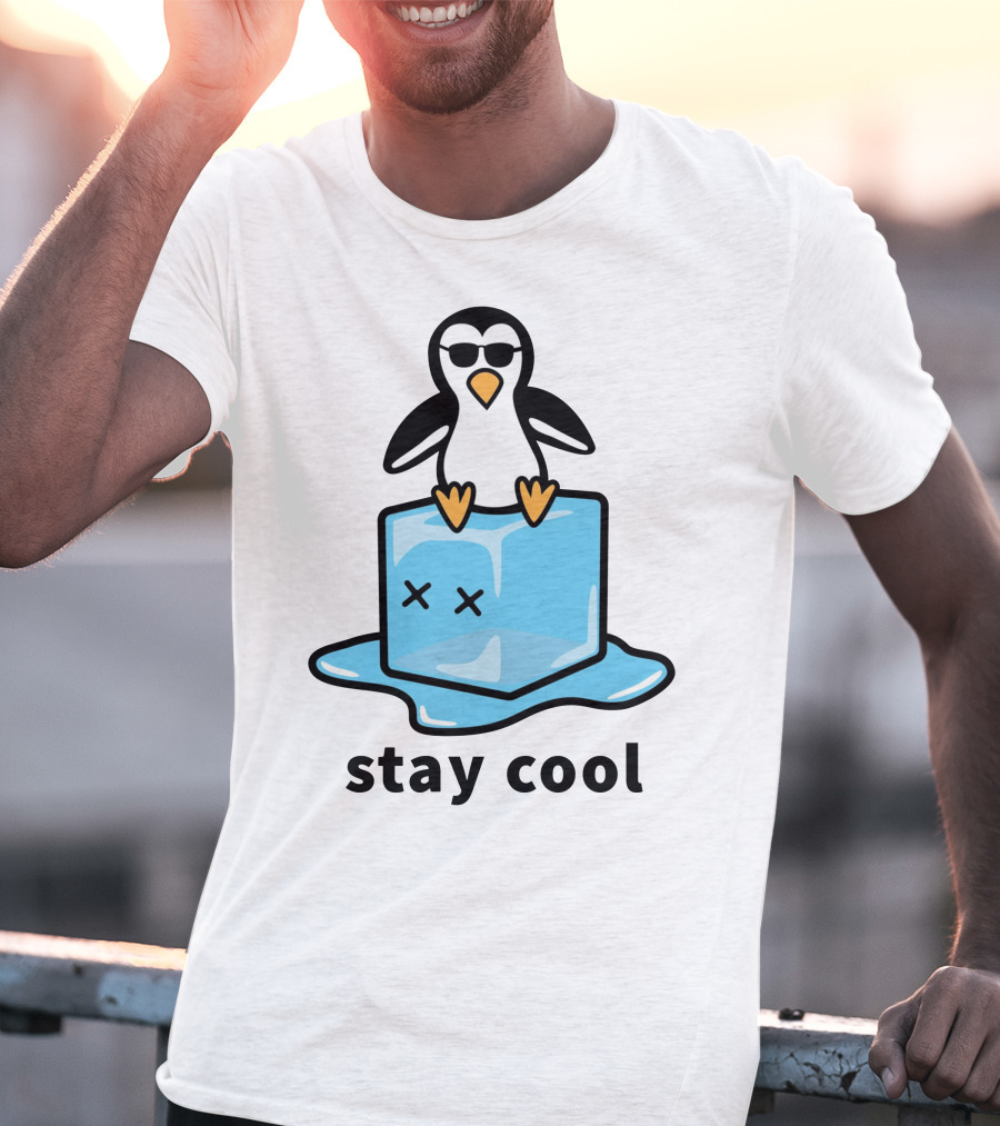 Stay Cool Dumb Club Merch Penguin Ice Cube T-Shirt