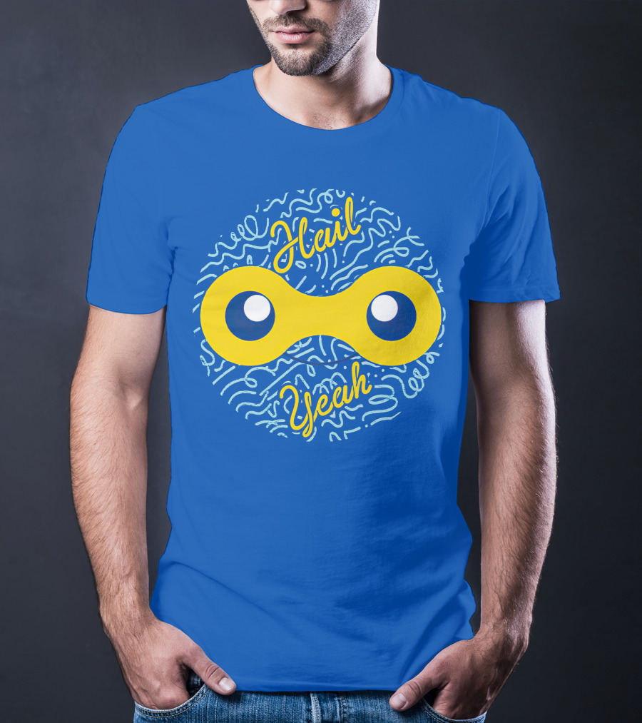 Mandjtv Hail Yeah Yellow Double Eye T-Shirt