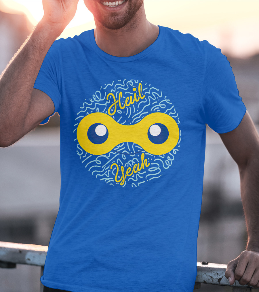 Mandjtv Hail Yeah Yellow Double Eye T-Shirt