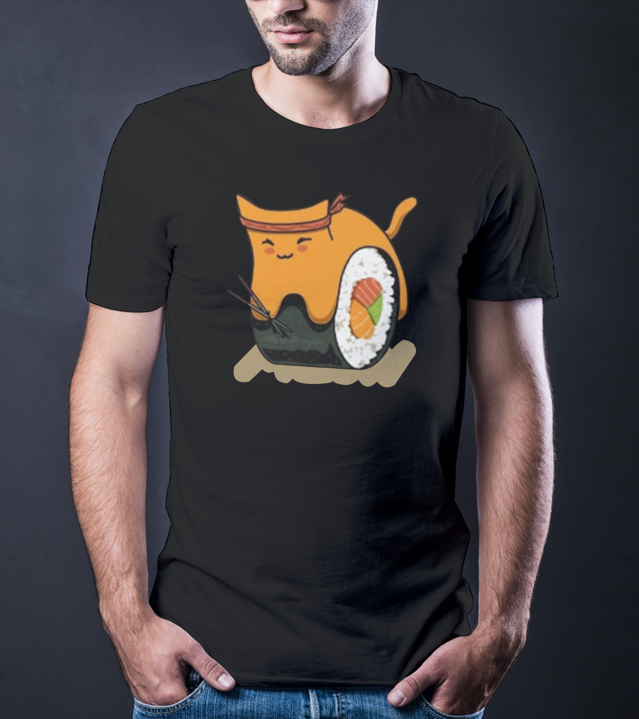 Sodapoppin Shop Sushi Cat Roll T-Shirt