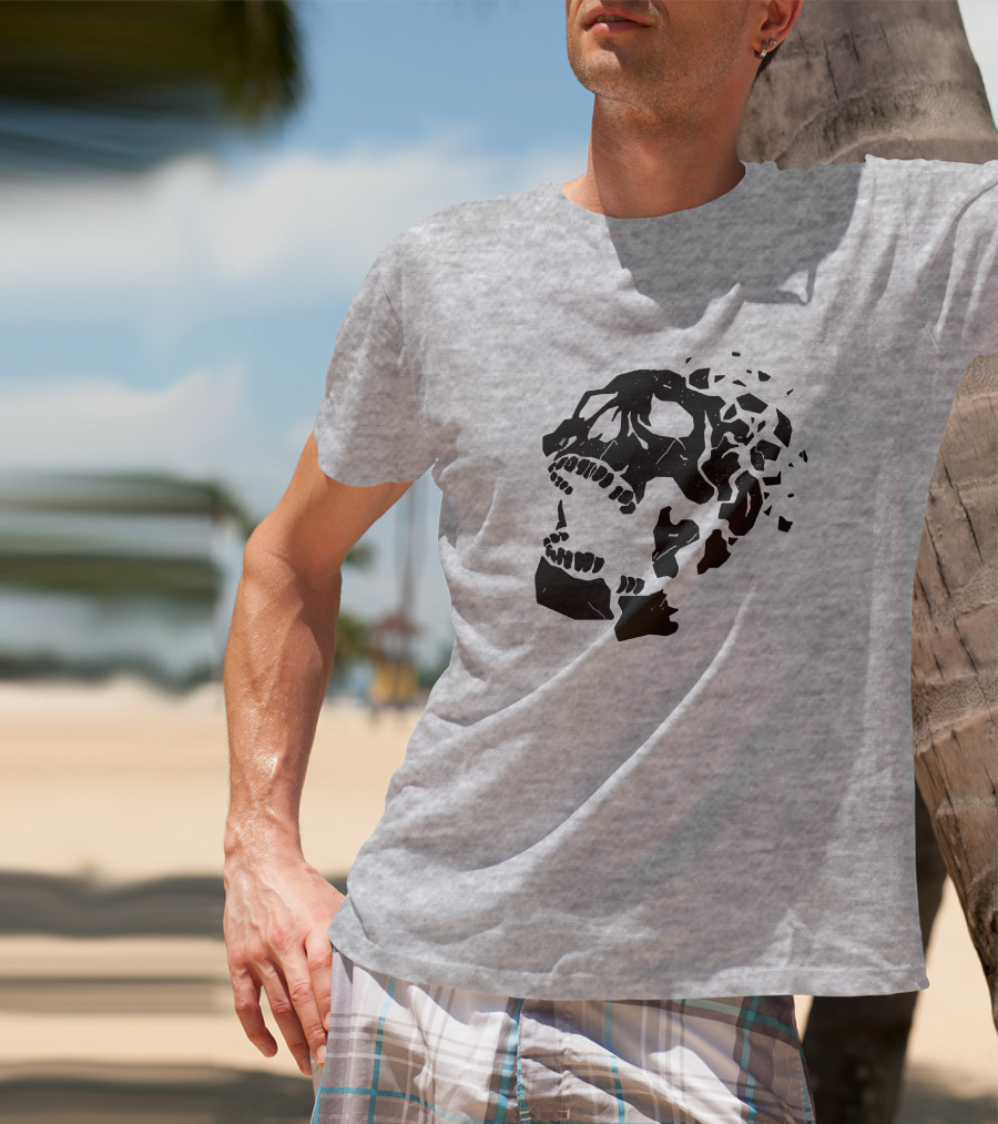 Dead By Daylight Skull Shattered Effect T-Shirt