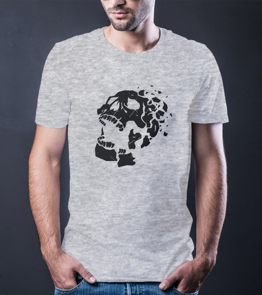 Dead By Daylight Skull Shattered Effect T-Shirt