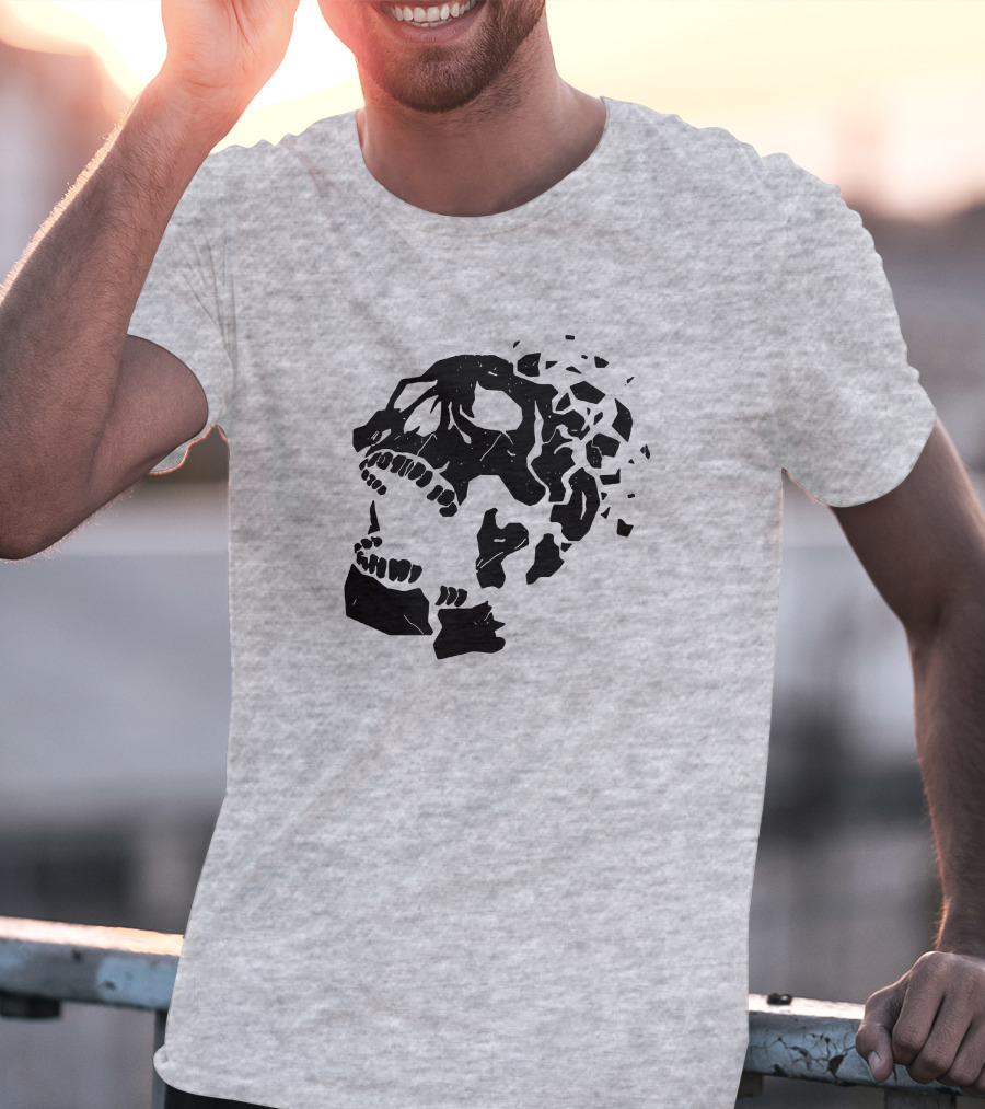 Dead By Daylight Skull Shattered Effect T-Shirt