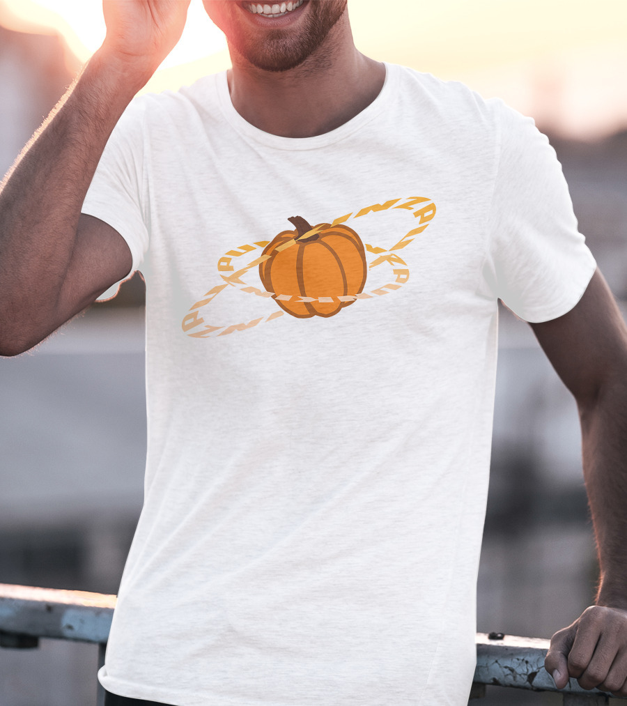 Punz Shop Pumpkin Planet Orbit T-Shirt
