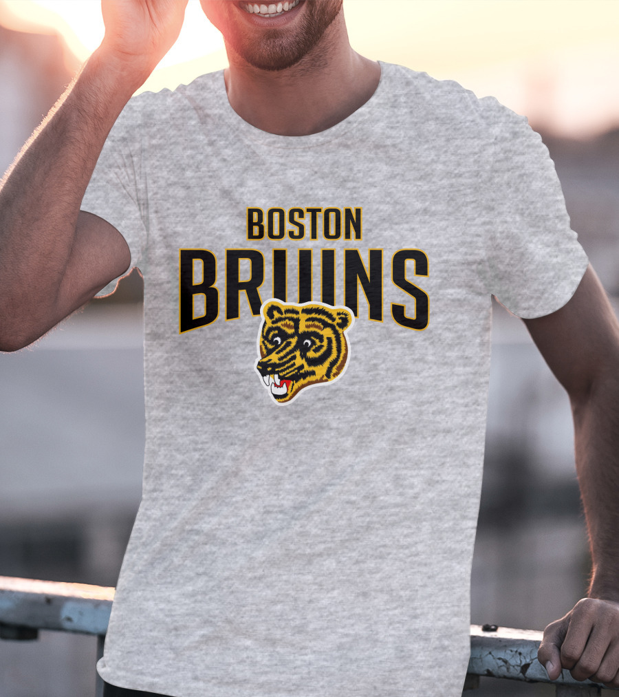 Boston Bruins Classic Vintage Logo Longsleeve T-Shirt