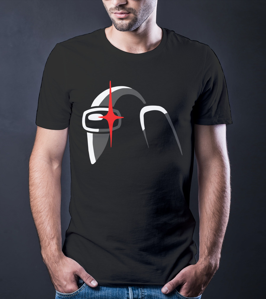 Among Us Crewmate With Red Star Eye T-Shirt