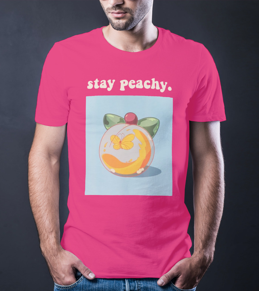 Stay Peachy Butterfly Peachy Squad Merch T-Shirt