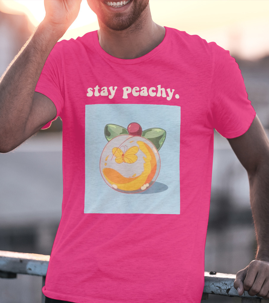 Stay Peachy Butterfly Peachy Squad Merch T-Shirt