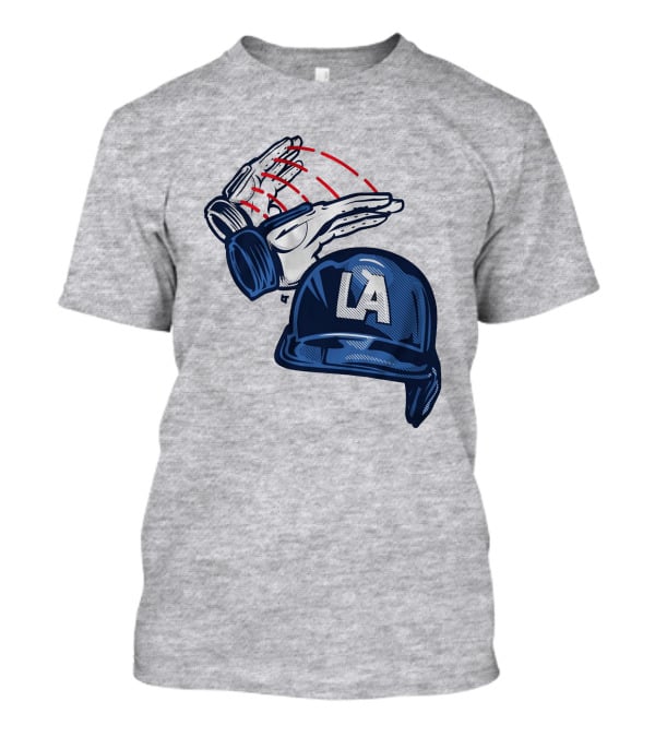LA Baseball Catcher Dunk Gesture T-Shirt