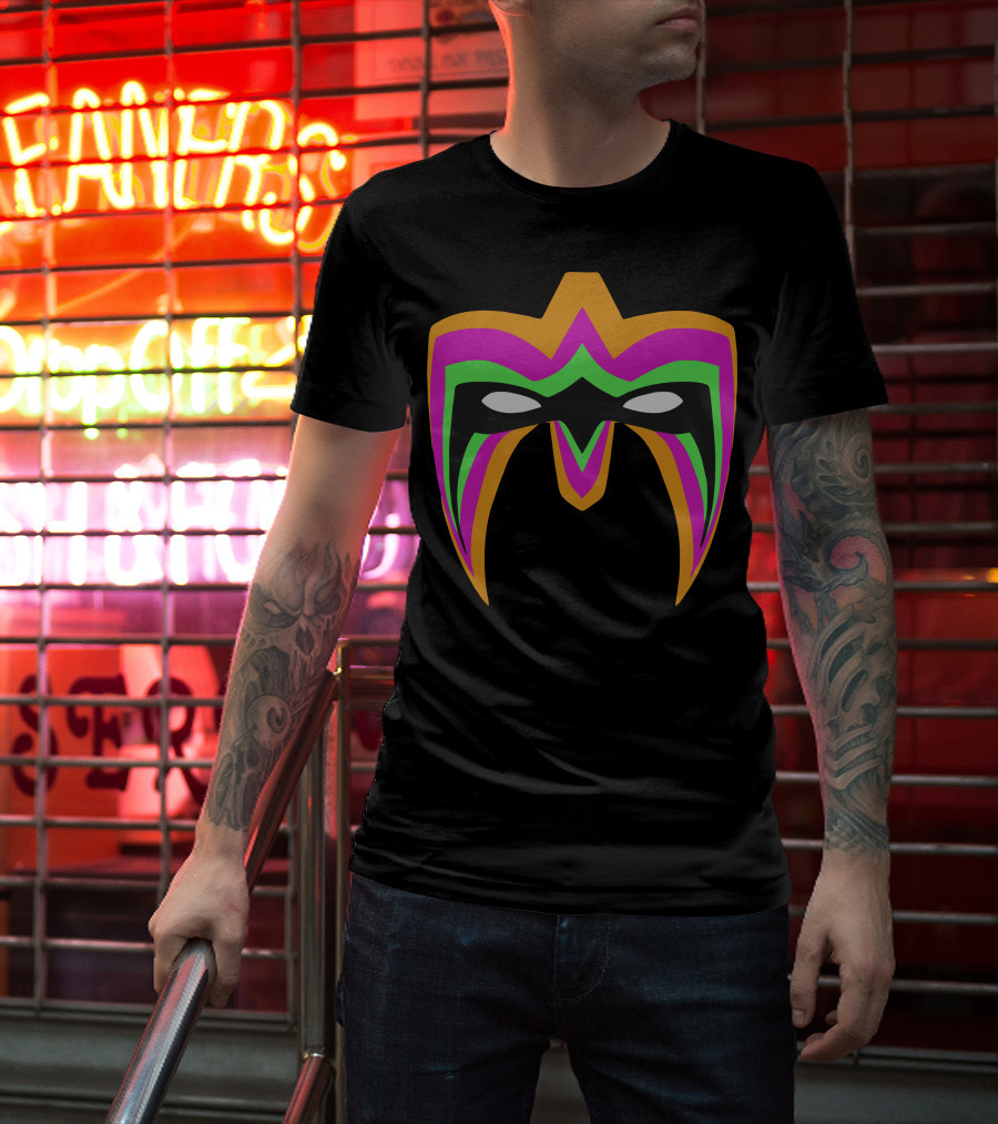 Ultimate Warrior Face Paint Iconic Neon Mask T-Shirt