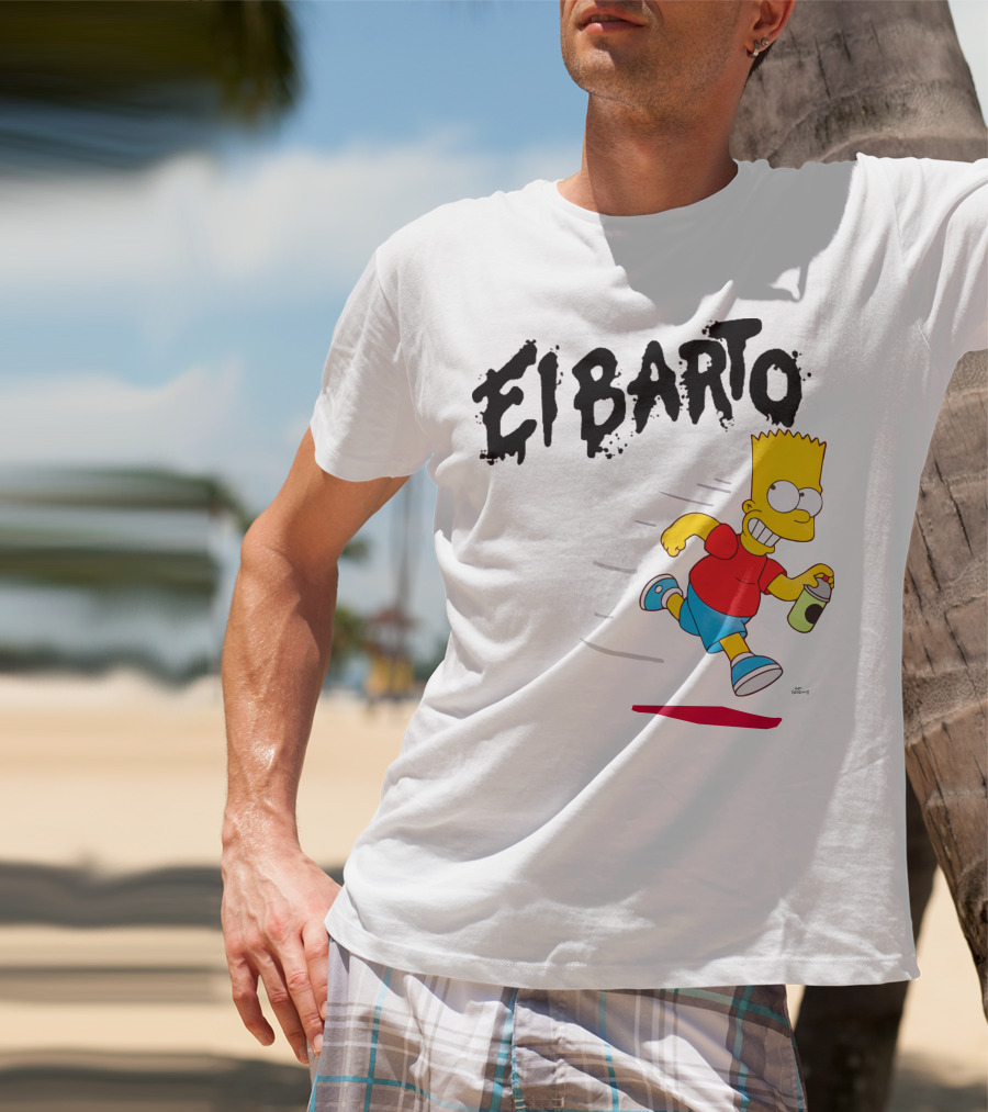 Vans Simpsons El Barto Bart Simpson Spray Can T-Shirt