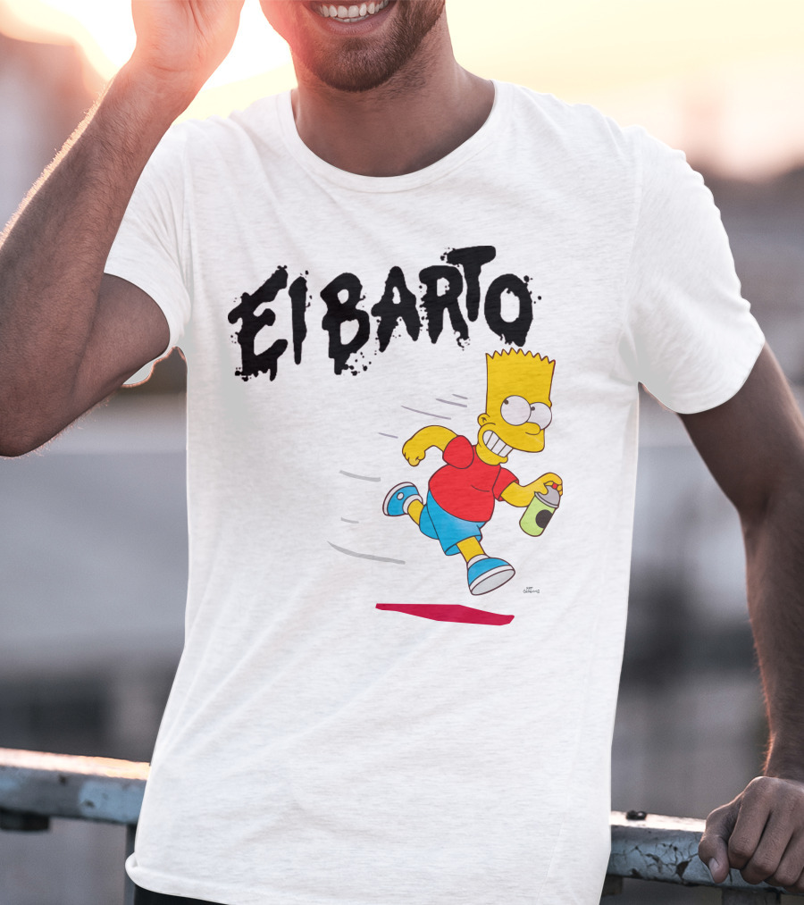 Vans Simpsons El Barto Bart Simpson Spray Can T-Shirt