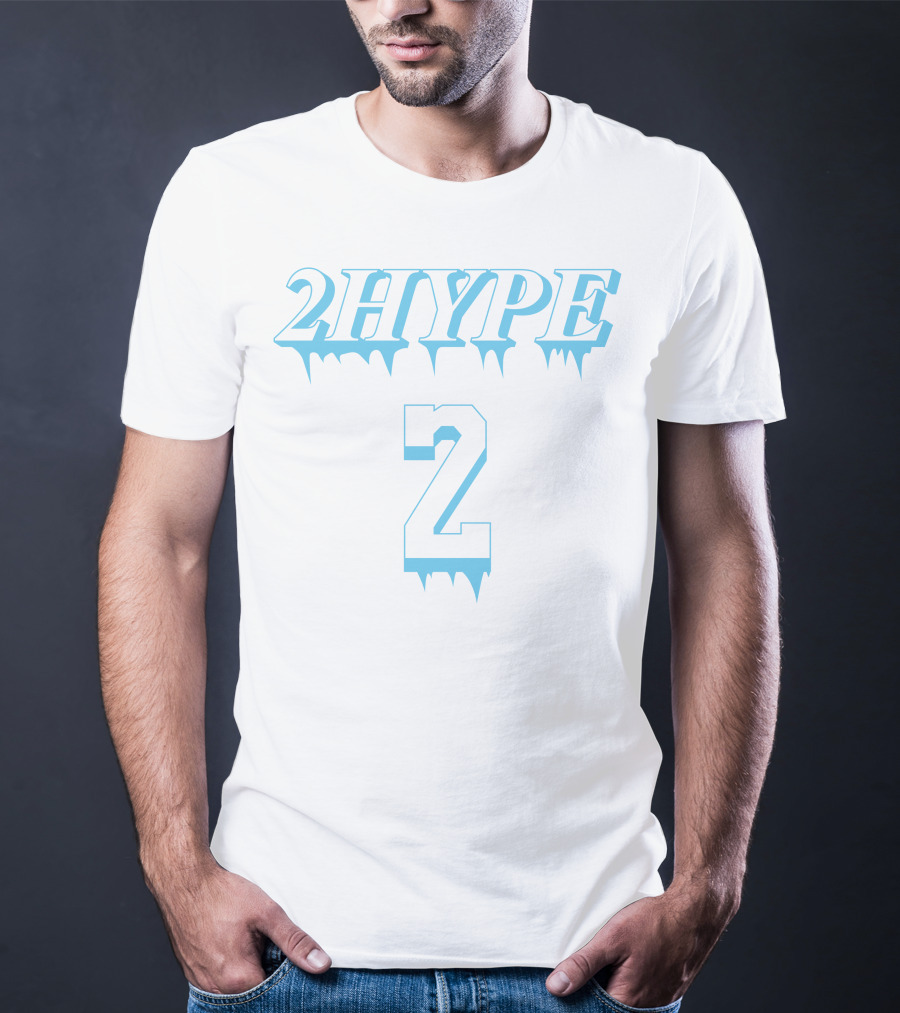 2Hype Ice Style Number 2 Dripping Text T-Shirt