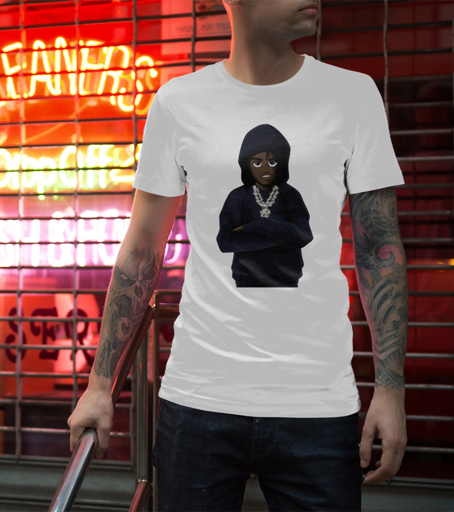 Lil Tjay Merch Hoodie Character With Chains T-Shirt