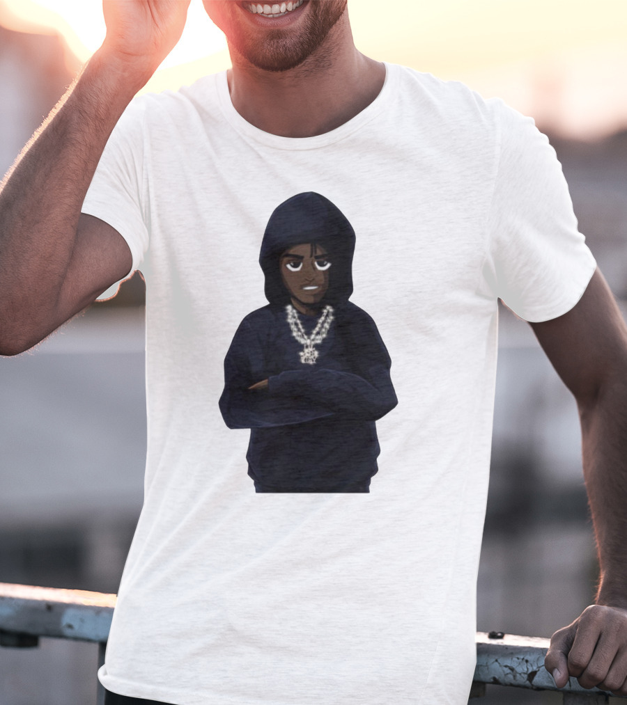 Lil Tjay Merch Hoodie Character With Chains T-Shirt
