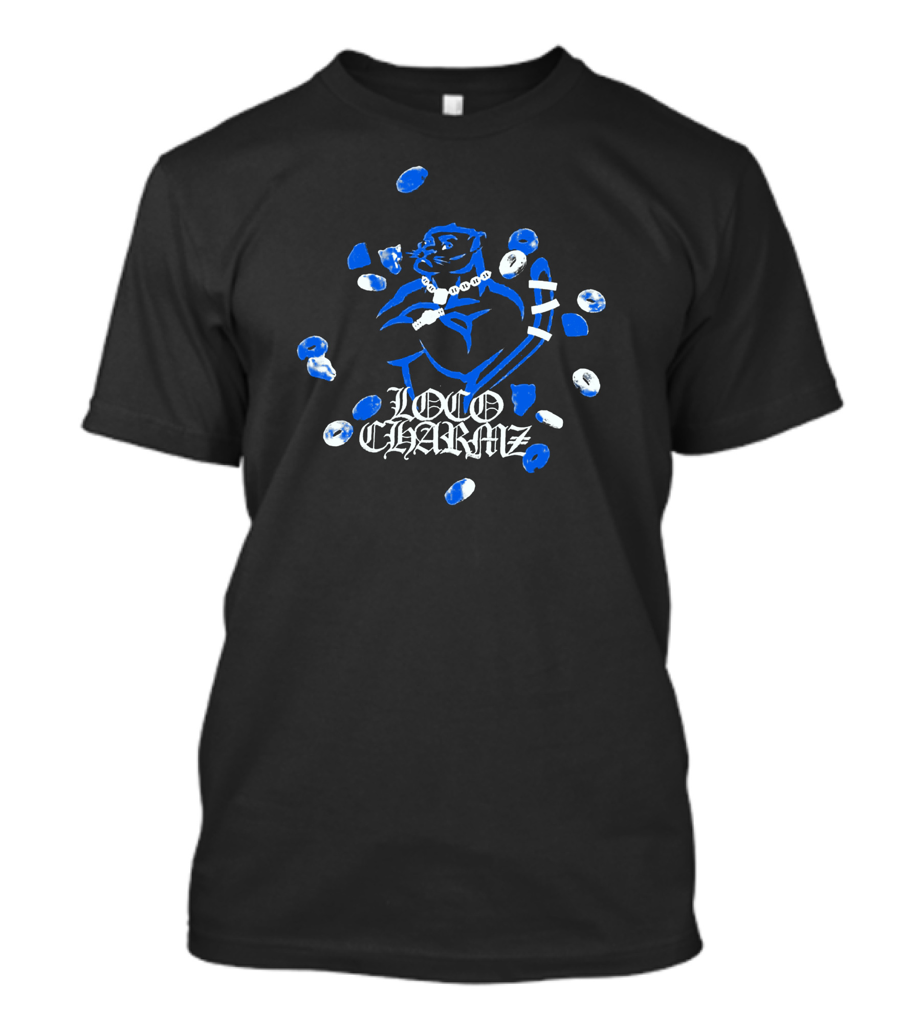 Loco Charmz Luciano Merch Blue Chain T-Shirt