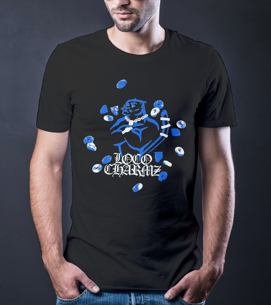 Loco Charmz Luciano Merch Blue Chain T-Shirt