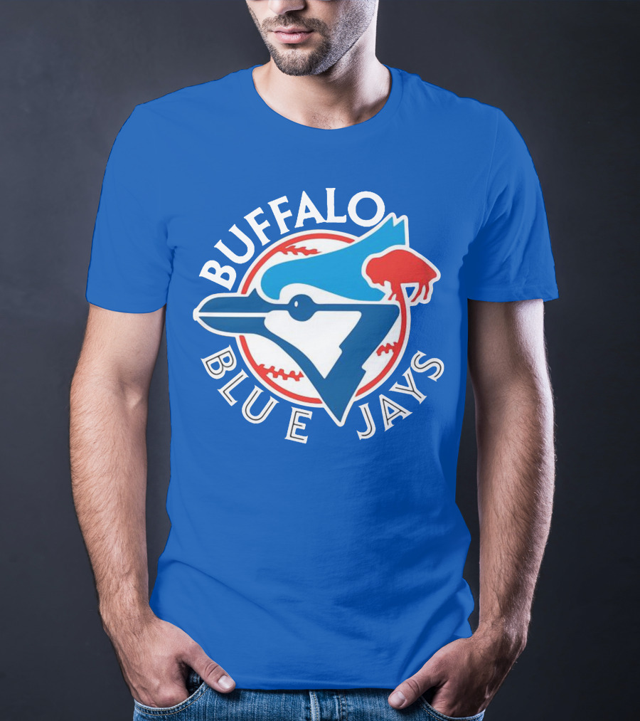 Buffalo Blue Jays Vintage Baseball Logo Fusion T-Shirt